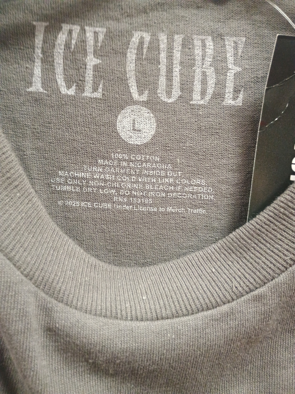 Ice Cube Graphic Long Sleeve Tee - Gray Size L - Picture 4 of 5